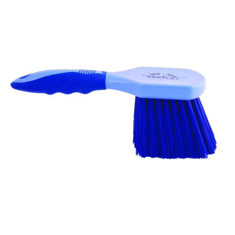 Bentley Equestrian Horse Shoe Bucket Brush - Blue